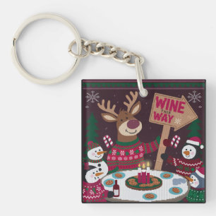 Reender party arrow key ring