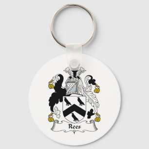 Rees Family Crest Key Ring