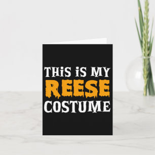 Reese Halloween Personalised Costume Funny  Card