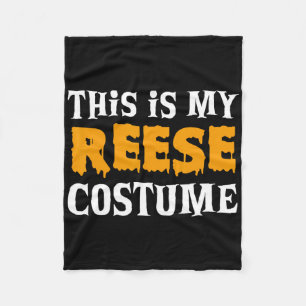 Reese Halloween Personalised Costume Funny  Fleece Blanket