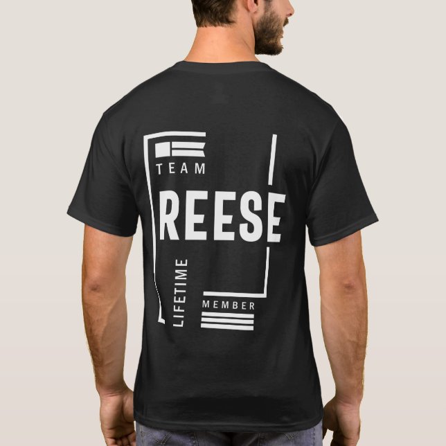 Reese Personalised Name Birthday Gift T-Shirt (Back)