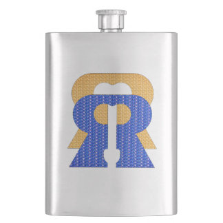 Reese Rideout Blue & Gold Fask Hip Flask