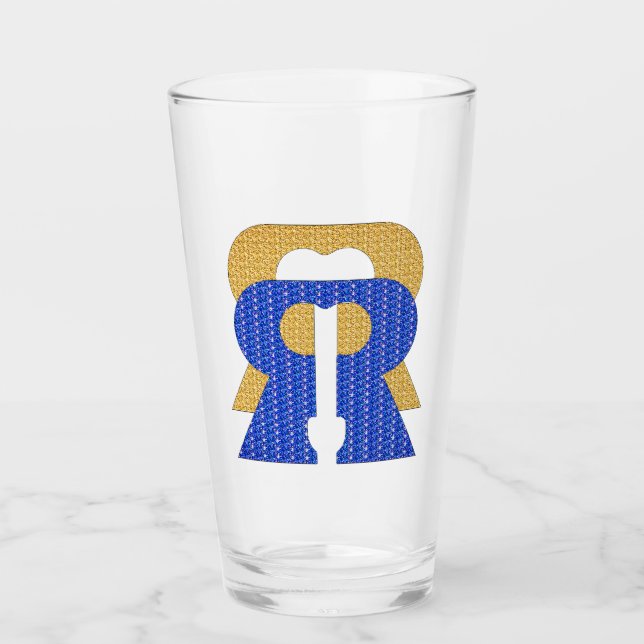 Reese Rideout Blue & Gold Glass (Front)