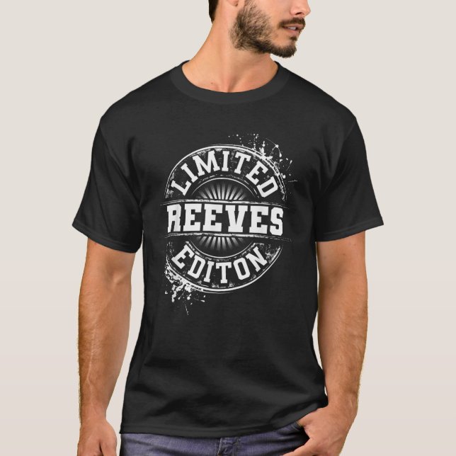 REEVES Funny Surname Family Tree Birthday Reunion  T-Shirt (Front)