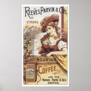 Reeves Parvin Strong Coffee Poster