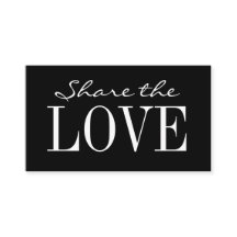 Refer a friend black & white simple referral card