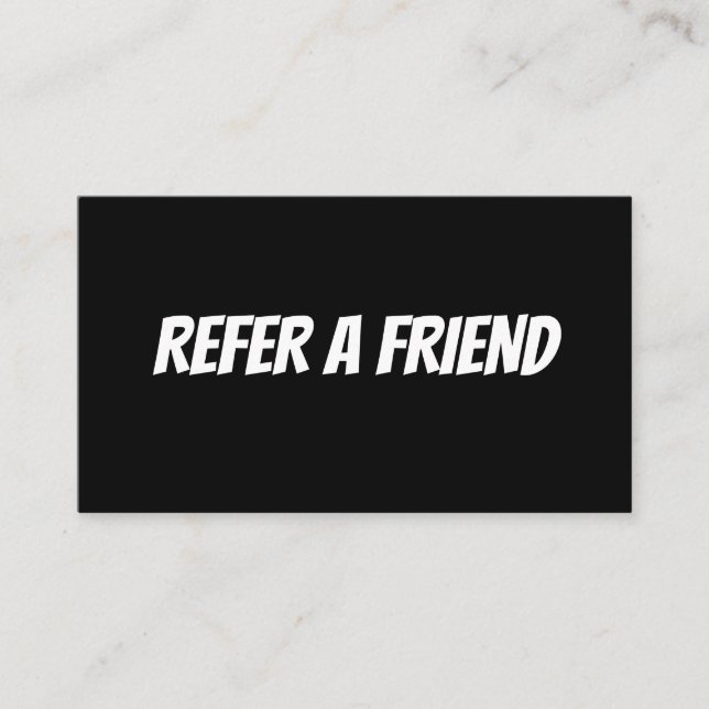 REFER A FRIEND CARD (Front)