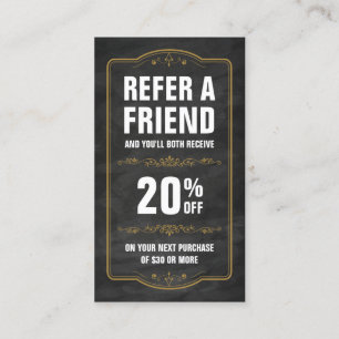 Refer a Friend Chalkboard Bold Referral