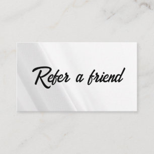 Refer a Friend Elegant Business Professional Referral Card