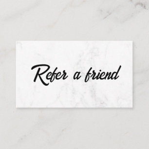 Refer a Friend Elegant Business Professional Referral Card