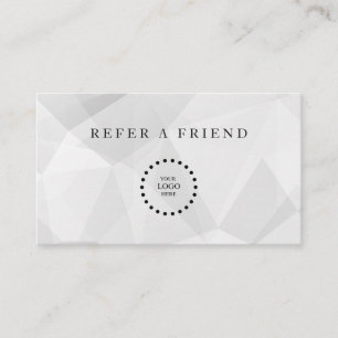 Refer a Friend Elegant Business Professional  Referral Card