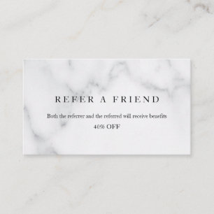Refer a Friend Elegant Business Professional Referral Card