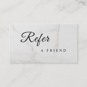 Refer a Friend Elegant Business Professional Referral Card