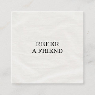 Refer a Friend Elegant Business Professional Referral Card
