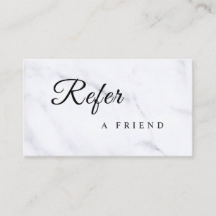 Refer a Friend Elegant Business Professional Referral Card