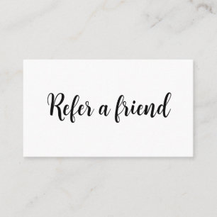 Refer a Friend Elegant Business Professional Referral Card