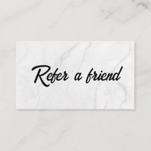 Refer a Friend Elegant Business Professional Referral Card