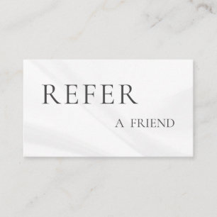 Refer a Friend Elegant Business Professional Referral Card