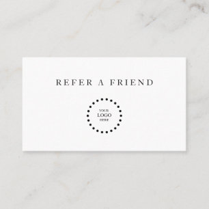 Refer a Friend Elegant Business Professional Referral Card