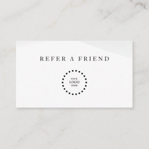 Refer a Friend Elegant Business Professional Referral Card