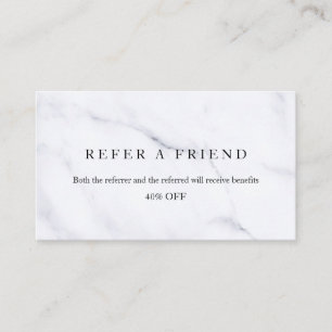 Refer a Friend Elegant Business Professional Referral Card