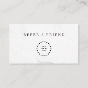 Refer a Friend Elegant Business Professional Referral Card