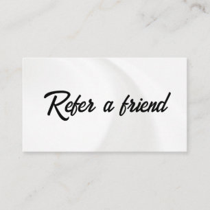 Refer a Friend Elegant Business Professional Referral Card