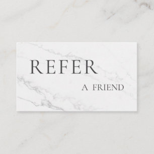 Refer a Friend Elegant Business Professional  Referral Card