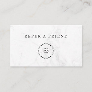 Refer a Friend Elegant Business Professional Referral Card