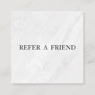Refer a Friend Elegant Business Professional  Referral Card