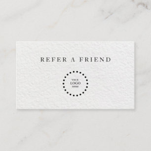 Refer a Friend Elegant Business Professional Referral Card