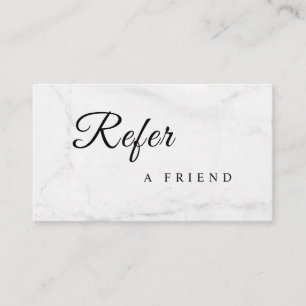 Refer a Friend Elegant Business Professional Referral Card