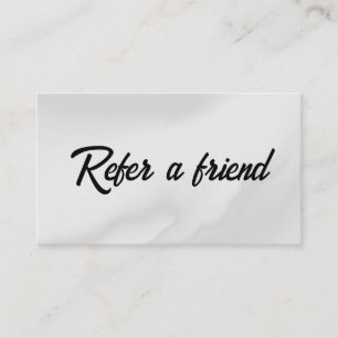 Refer a Friend Elegant Business Professional  Referral Card