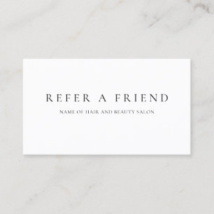 Refer a Friend Elegant Business Professional  Referral Card