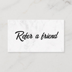 Refer a Friend Elegant Business Professional Referral Card