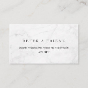 Refer a Friend Elegant Business Professional  Referral Card
