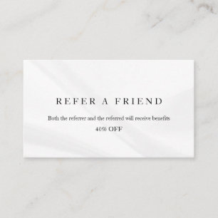 Refer a Friend Elegant Business Professional Referral Card