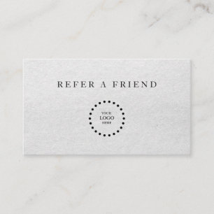 Refer a Friend Elegant Business Professional Referral Card