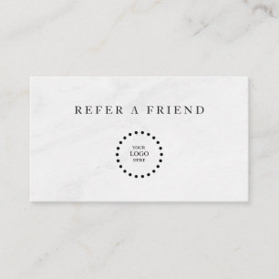 Refer a Friend Elegant Business Professional Referral Card