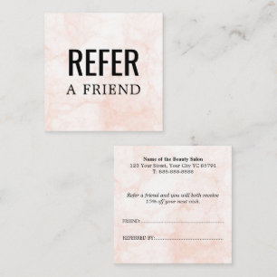 Refer a Friend Modern Professional Referral Card