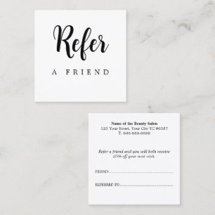 Refer a Friend Modern Professional Referral Card