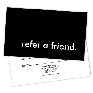 refer a friend referral card