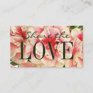 Refer a friend / referral floral business card