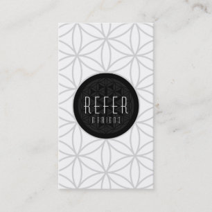 refer a friend sacred geometry referral card