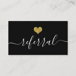 Refer a Friend Salon Business Card