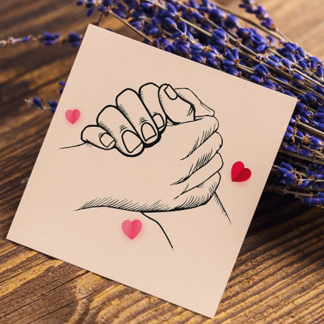 Refer A Friend Trendy Light Peach Pastels Heart Referral Card (Refer A Friend Trendy Light Peach Pastels Heart Referral Card)