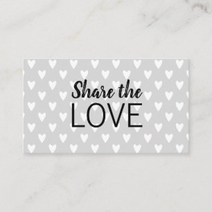 Refer a friend trendy modern grey business card