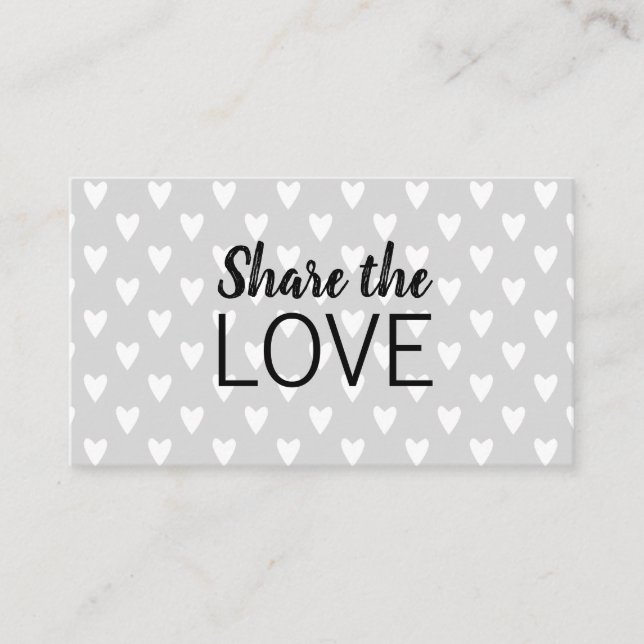 Refer a friend trendy modern grey business card (Front)