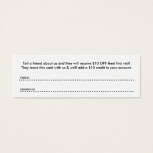refer a friend with logo