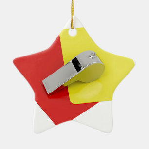 Referee attributes ceramic tree decoration